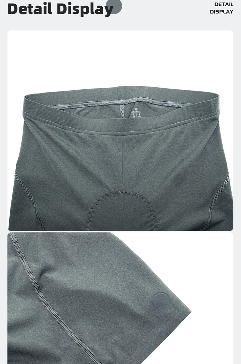 Ykywbike Herren Radhose Fahrradunterwäsche Belgien Hochelastisches Schwammpolster Stoßfeste MTB-Shorts Mountainbike-Unterwäsche – Detail 8