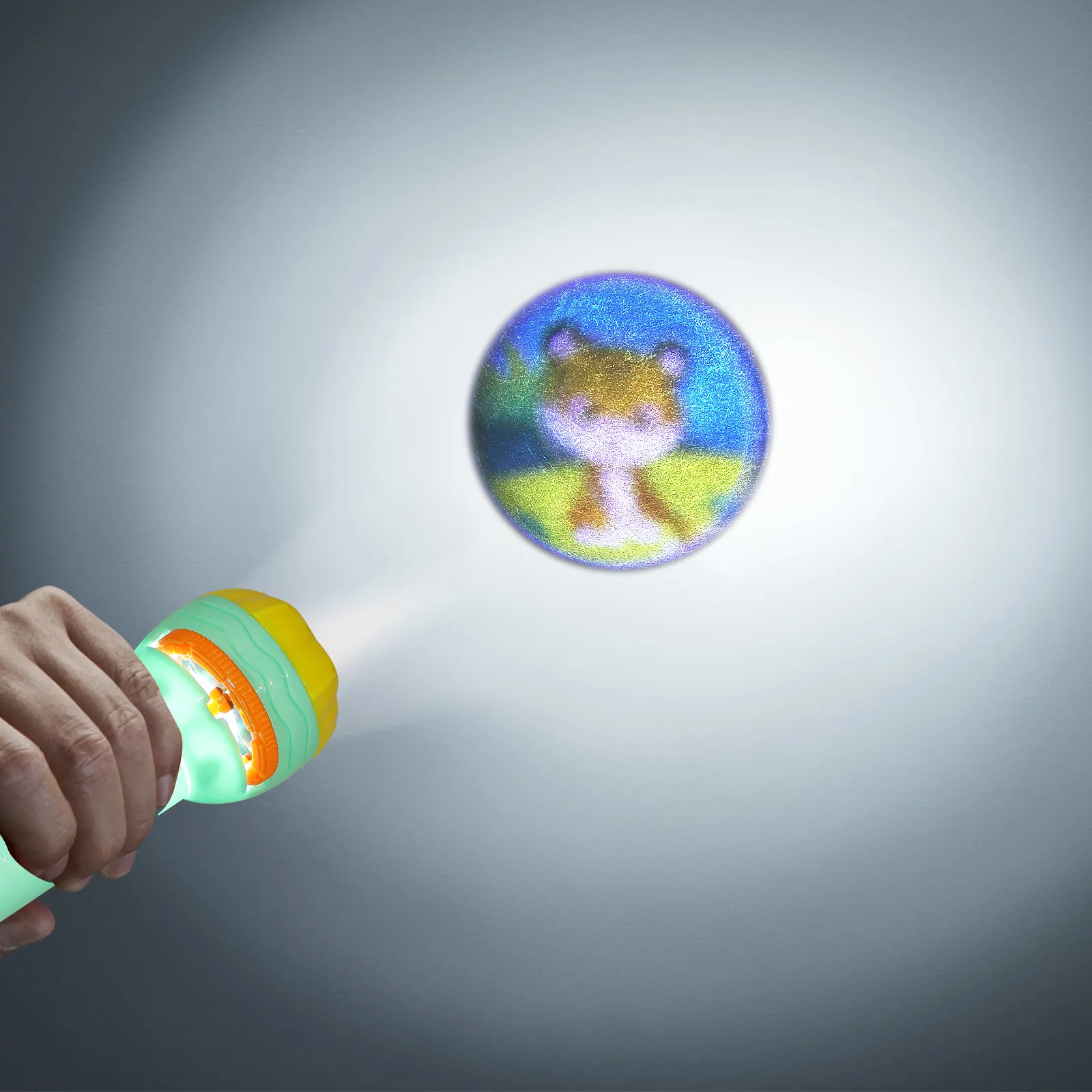 

Набор проекционных фонарей-ламп для детей: развивающий проектор для сна и сказок, вращающаяся лампа-слайдер, случайный цвет