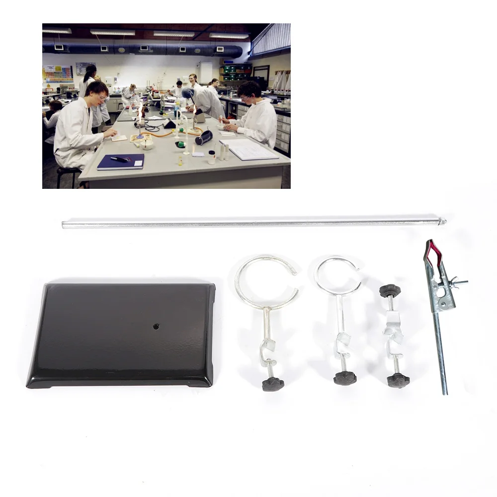 Imagem -02 - Clamp Suporte Stand Braçadeira Dispositivo Fixture Flask Stand 50cm Lab