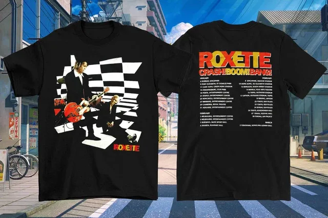 2 sides Crash Boom Bang Tour ROXETTE Shirt