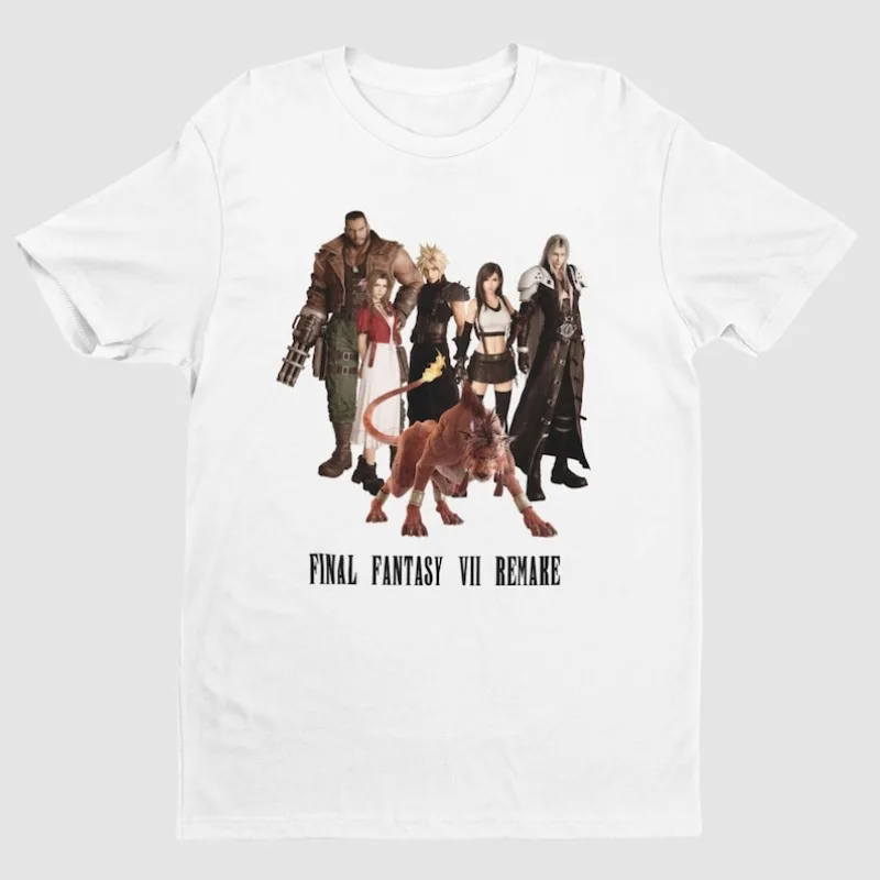

00012563#A-Final Fantasy VII Remake Character Art Premium Unisex T-shirt | Exclusive Design | Gifts for Him, Her, Final Fantasy