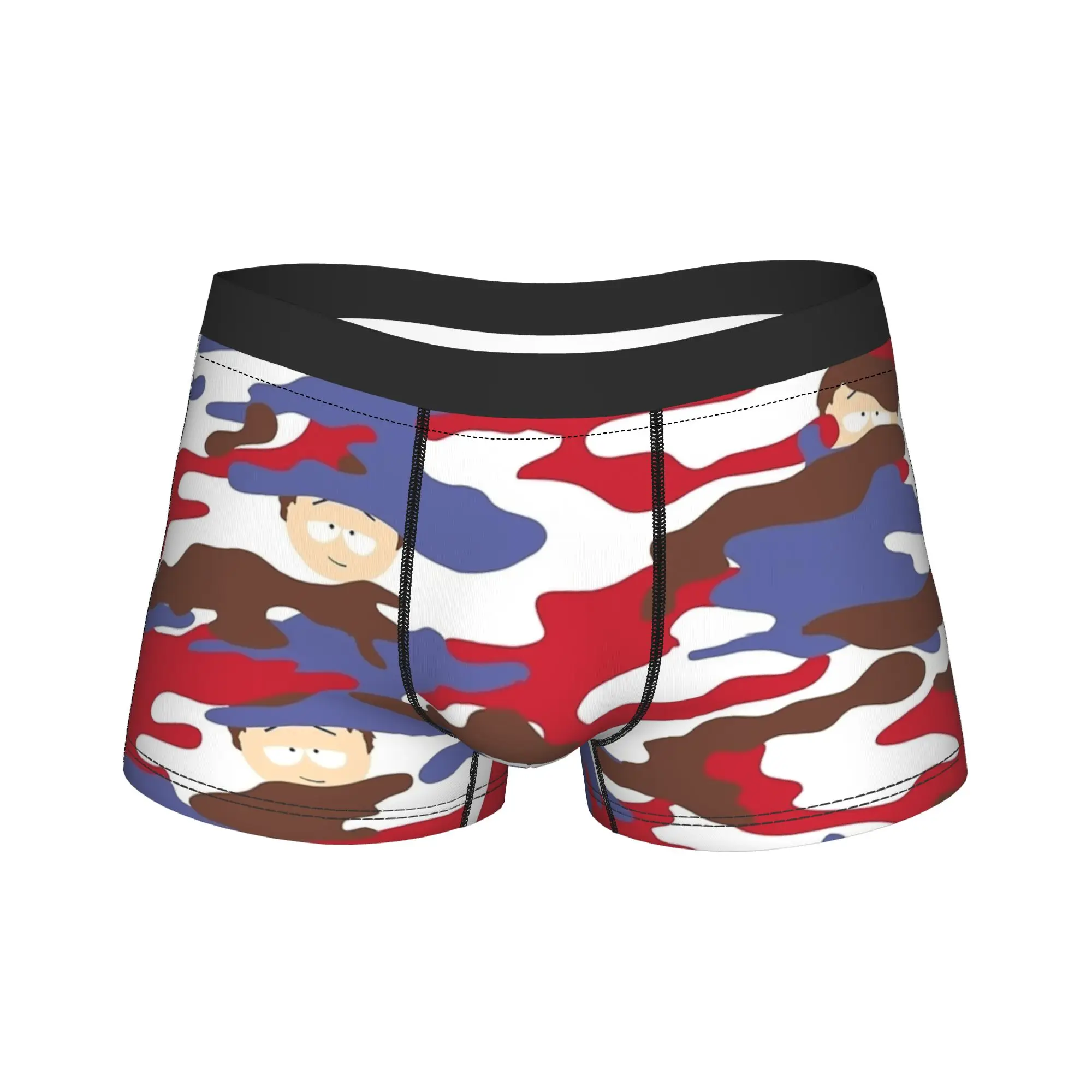 

Men Clyde Donovan Camo Camouflage Long Underwear South-Parks Cartoon Sexy Boxer Briefs Shorts Panties Male Soft Underpants