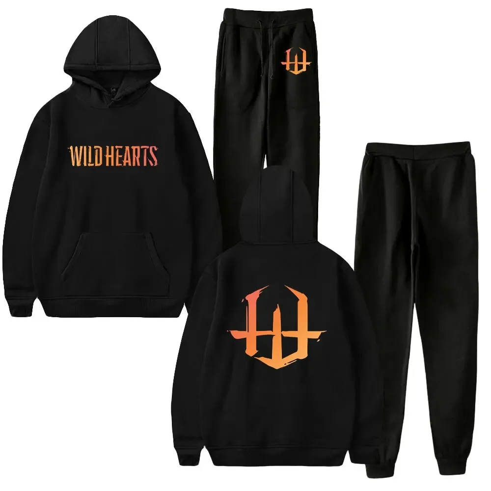 

Wild Hearts 2024 Novo Jogo Hoodie Jogger Pants Two Piece Set Moletons + Moletom Harajuku Streetwear Conjunto das Mulheres Homens