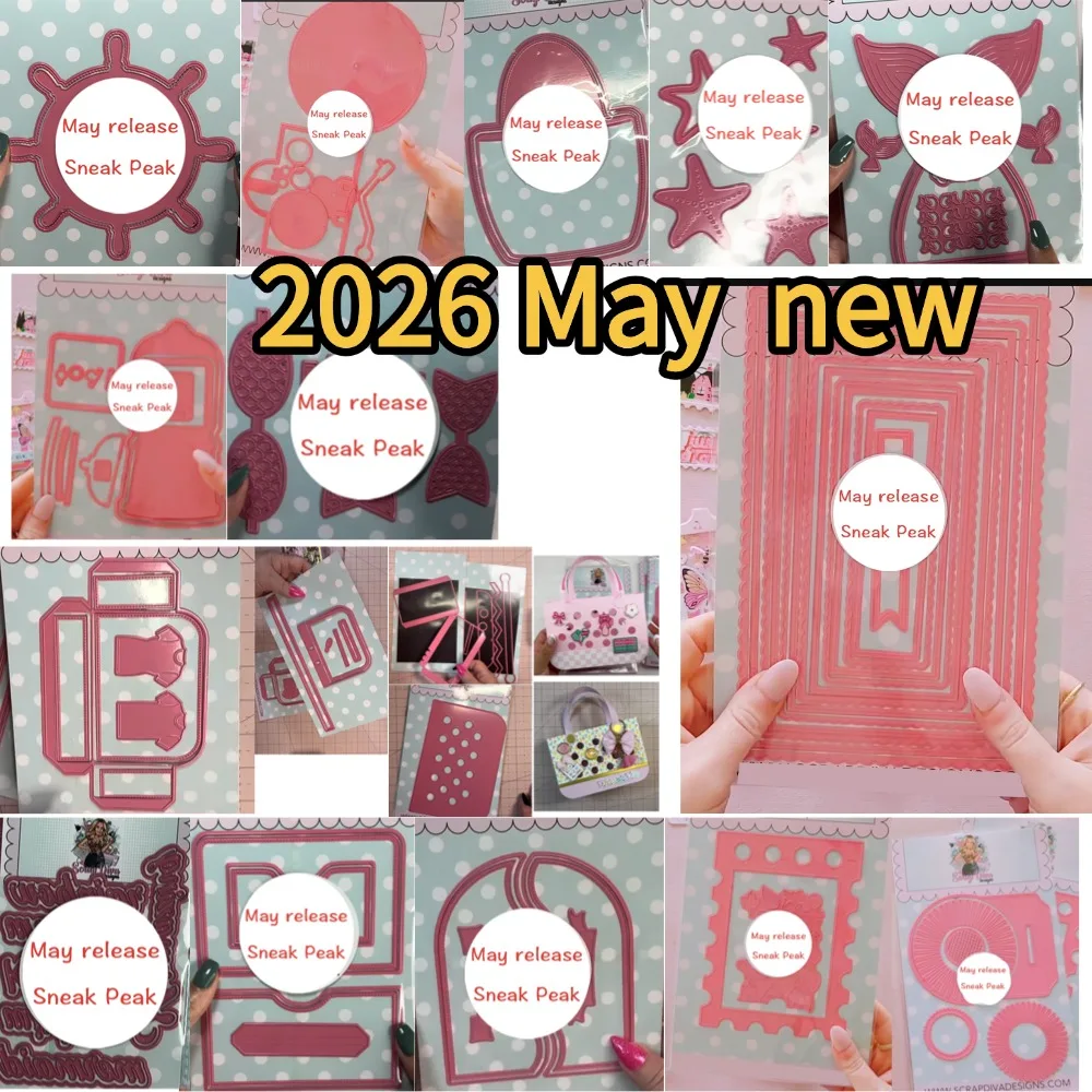 2026 bag starfish  Metal Cutting Dies Scrapbook Diary Decoration Stencil Embossing Template DIY Greeting Card Handmade 2026 New