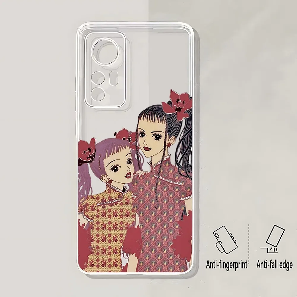 Anime Paradise Kiss Miwako Phone Case For Xiaomi 11 Redmi Note 11 5G 8T 9A 9 10T Note8Pro Note9 12SUltra Transparent Case