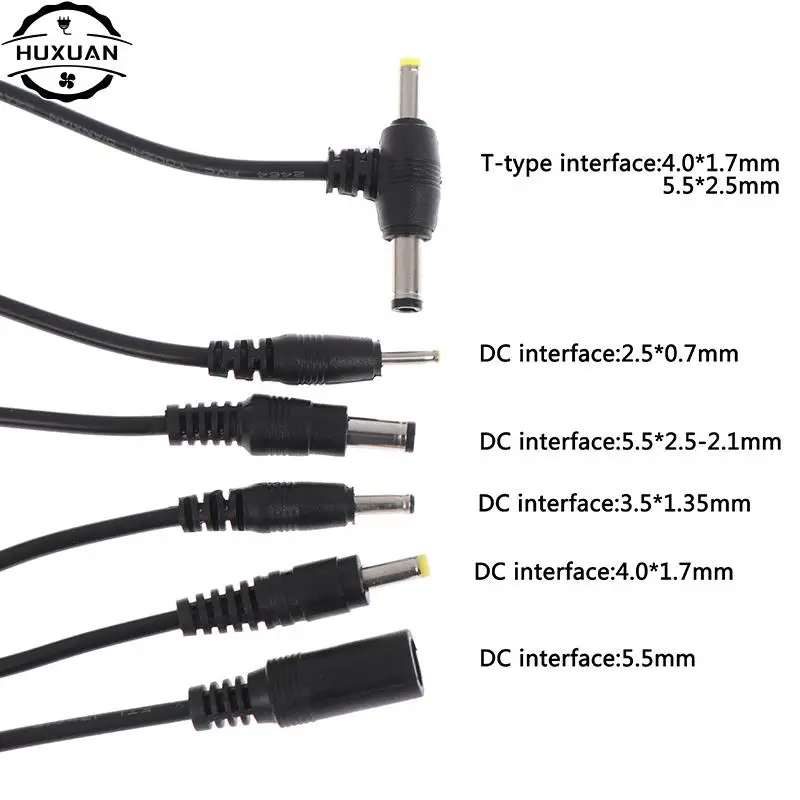 New Adapter Output Power Cord DC Male Plug Cable 2.5*0.7/3.5*1.35/4.0*1.7/5.5*2.1mm