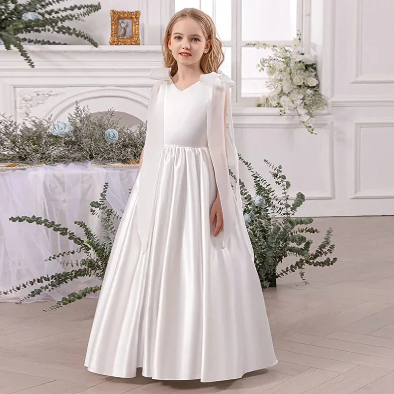 white-dress-for-flower-girls-big-bow-satin-princess-dress-for-teens-birthday-party-bridesmaid-wedding-first-communion-maxi-gown