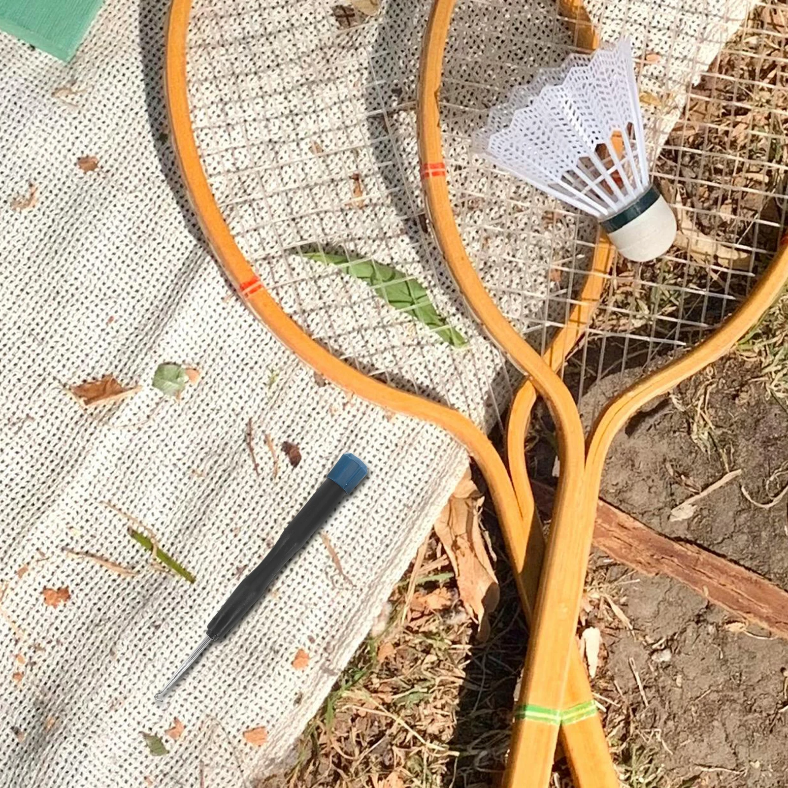 

Racquet Stringing Straight Awl Badminton Tennis Racket Stringing Machine Tool Racket Maintenance Supplies Belt Hole Puncher