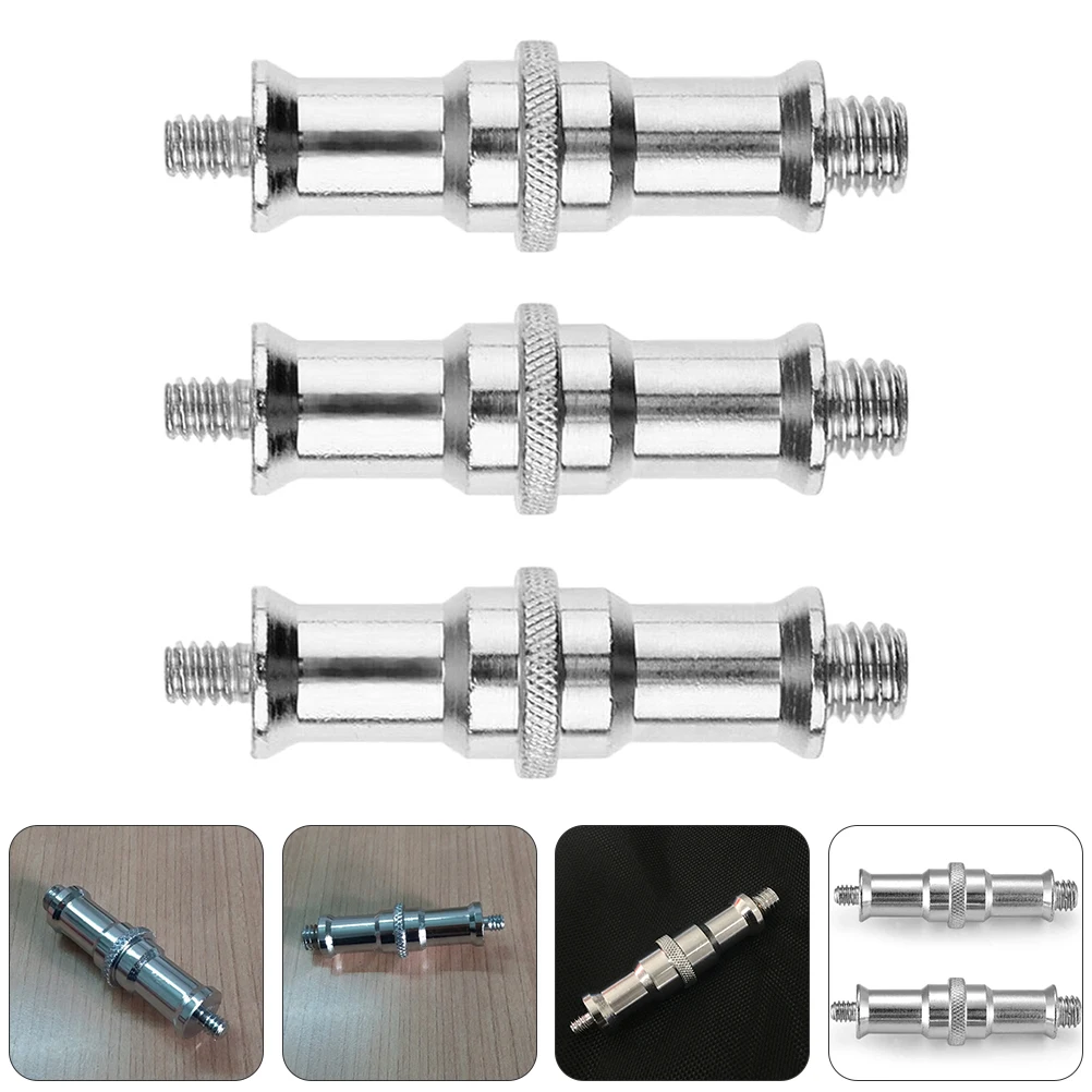 

3Pcs Adapter Threaded Screw Camera Spigot Converter Fast Install for Tripod Light Stand Flash Light Mount Threaded Screw Adapter