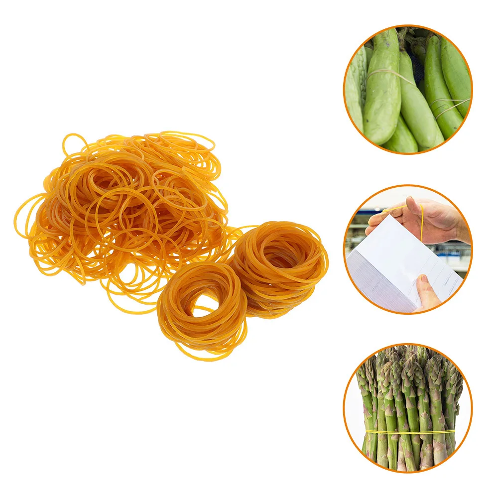 300Pcs Elastic Rubber Bands Heavy Duty Wide Thick Stretch Binding Bands for Home Office Reusable Bulk Rubber Band