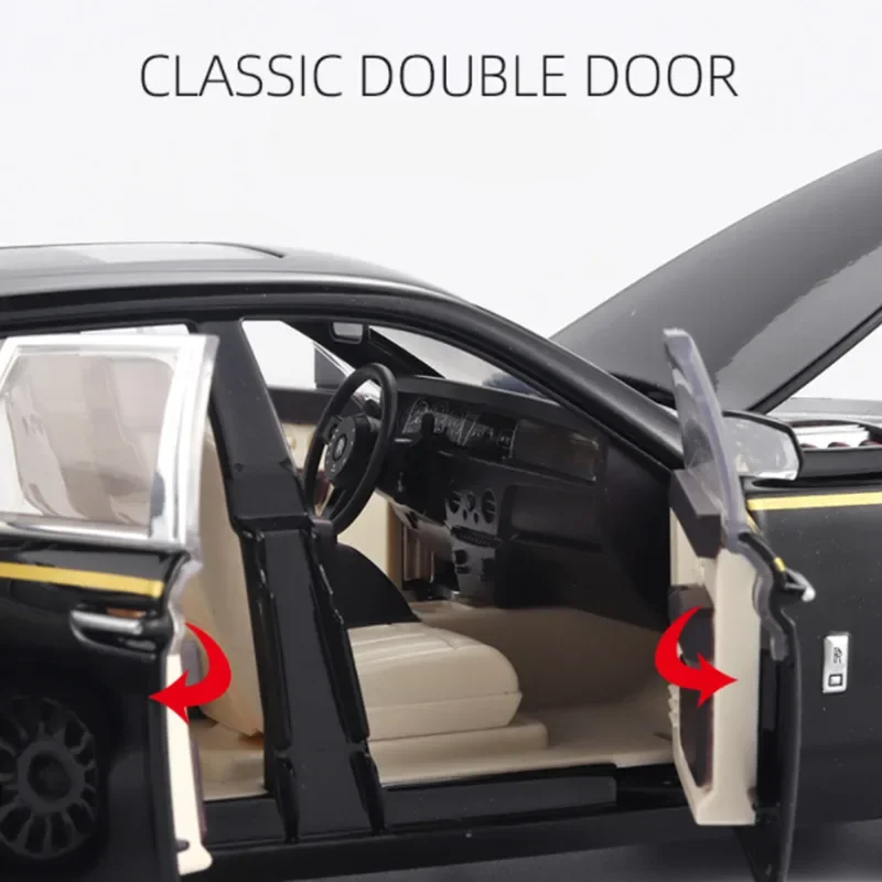 RR فانتوم سبيكة سيارة نموذج كبير الحجم 1:20 Diecasts ولعبة المركبات لعبة معدنية نموذج سيارة محاكاة ضوء الصوت هدية