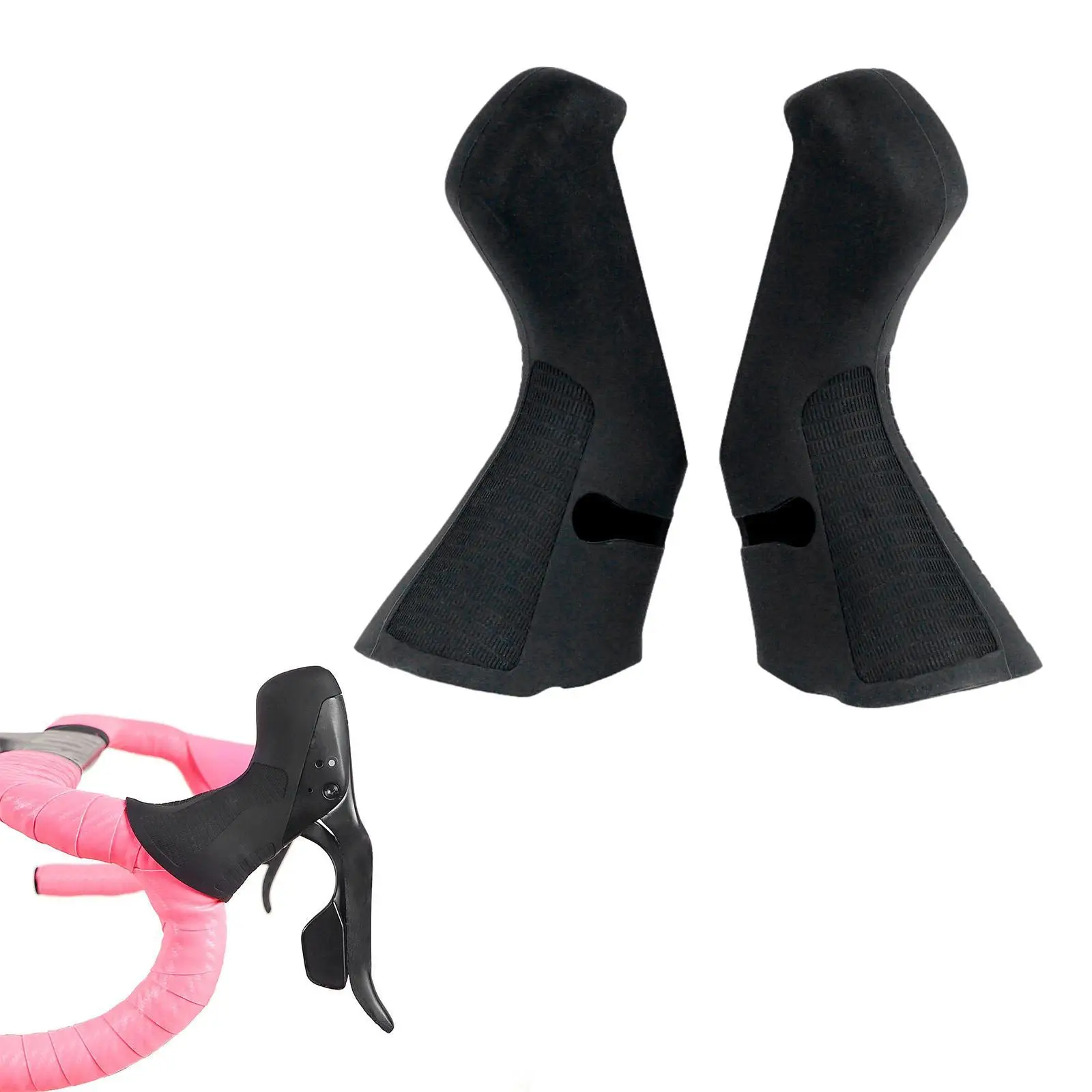 غطاء مقبض فرامل الدراجة على الطريق، غطاء محول من السيليكون، ملحق دراجة غير قابل للانزلاق للتحكم في رافعة تروس الدراجة والراحة