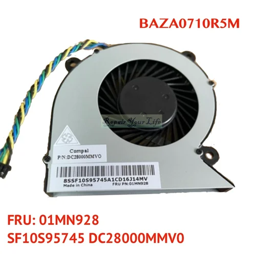 01MN928 AIO ventilador de refrigeración de CPU para Lenovo 520c-24igm 520c-24iwl 520c-24iil 520c-24 ventiladores enfriadores de ordenador todo en uno BAZA0710R5M