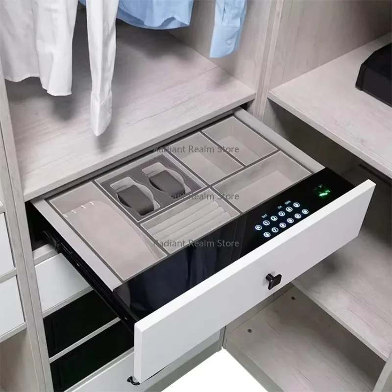 Z564-A Interior Safes Semiconductor Fingerprint Hidden Biometric Mini Safe Intelligent Touch Screen Drawer Safes