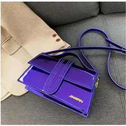 2024 Small Laser Crossbody Bag Brand Design Bright Face Pu Leather Shoulder Bag For Women Female Evening Party Clutches Purse