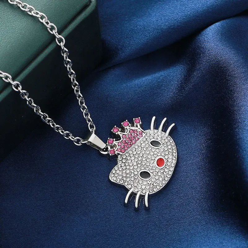 

Miniso Sanrio Интернет-знаменитость Katie Cat Ключ Форма Ниша Новый Дизайн Подвеска Модное Температурное Ожерелье