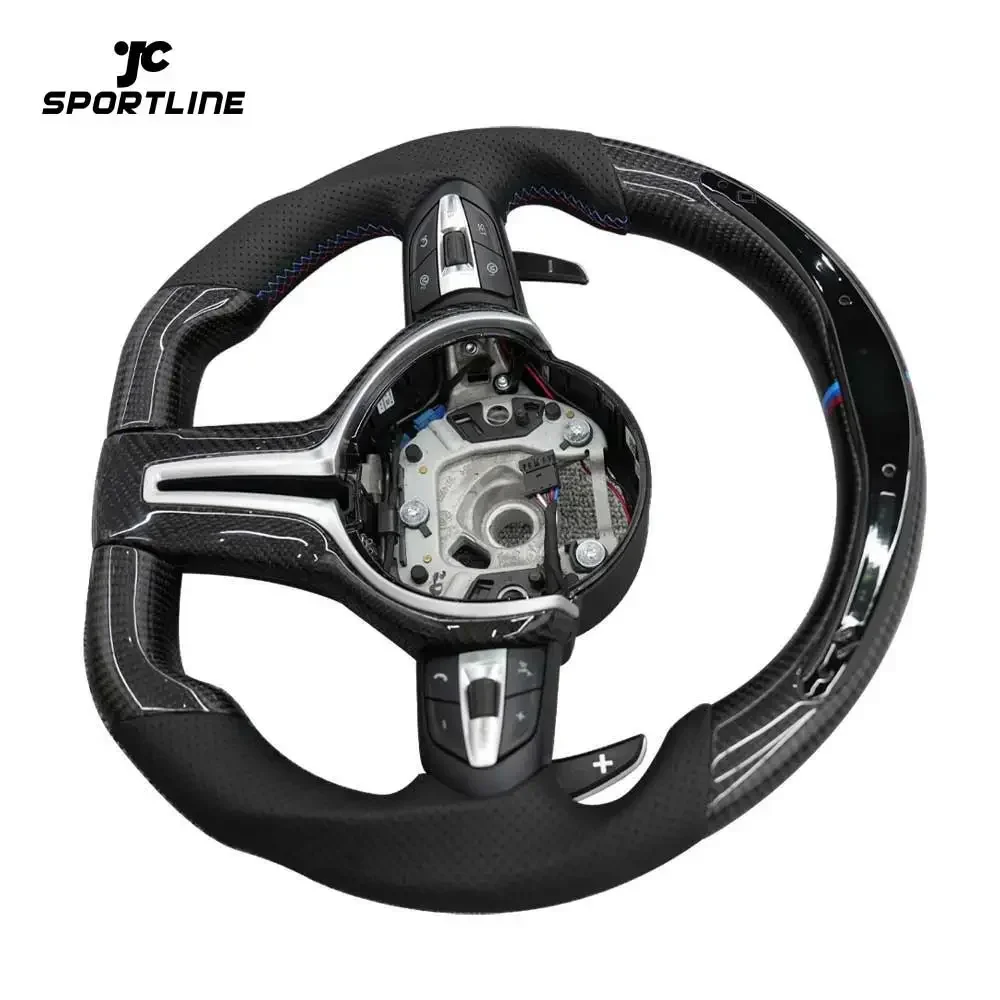 

Popular Hot sell LED Performance Carbon Fiber M3 F30 M4 F80 Car Steering Wheel Full Set