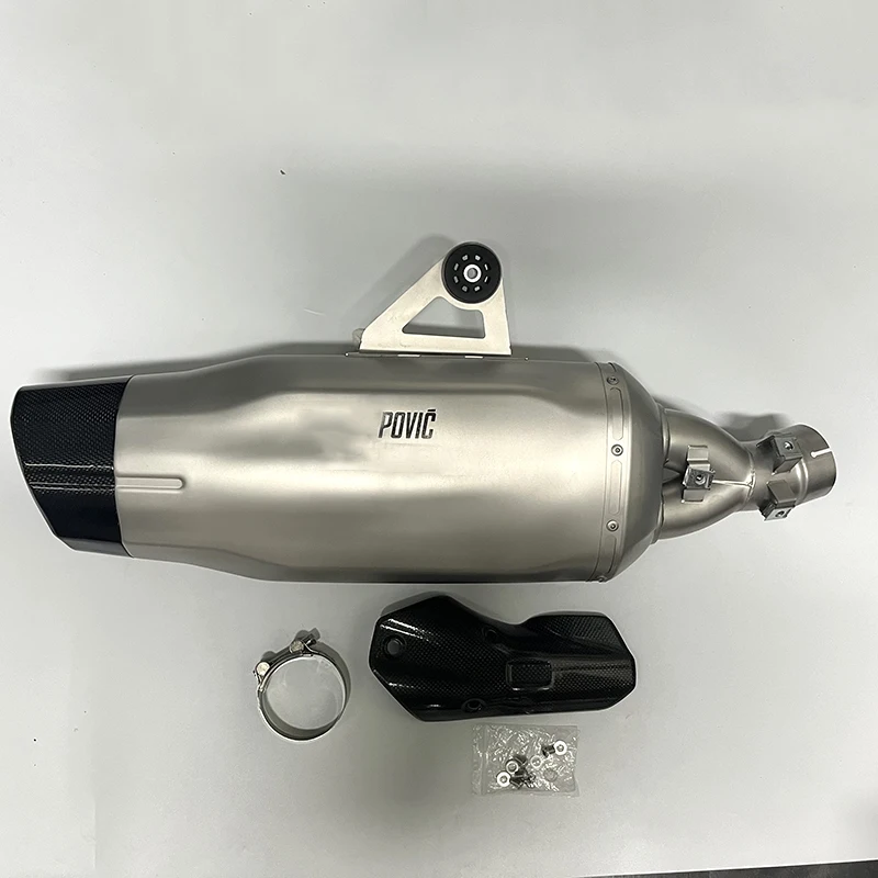 

Motorcycle Exhaust Escape Slip On For BMW R1250GS ADV R1250 GS Adventure 2008 2009-2017 Carbon Fiber Muffler DB Killer Link Pipe