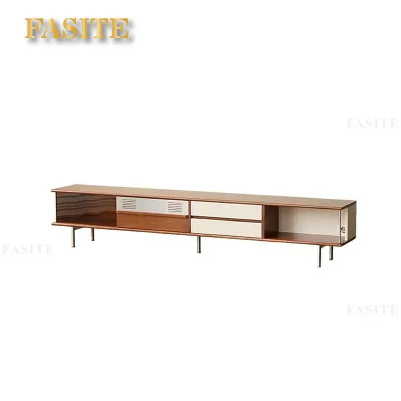 solid wood TV cabinet medium antique floor locker modern simple living room small apartment