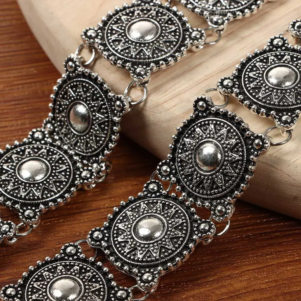 Sun Pattern Fashion Jewelry Vintage Boho Neck Jewelry Wrist Jewelry Necklace Bracelets