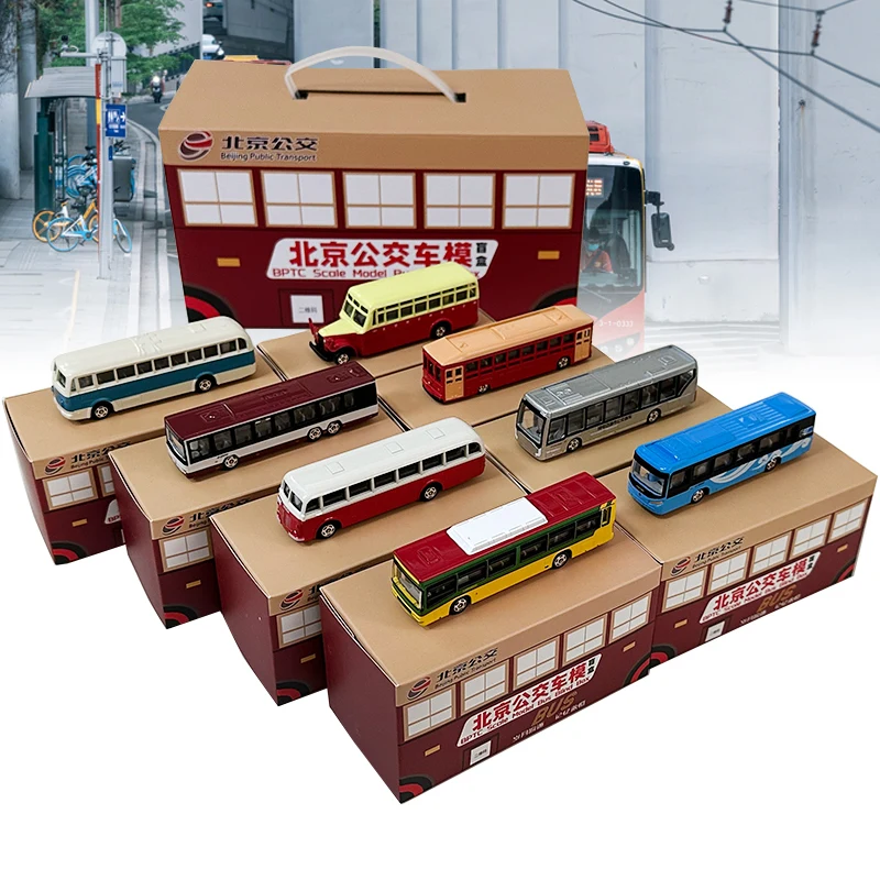 

1:120 Scale Diecast Alloy FOTON BK6122 Bus Toys Cars Model Blind Box Classics Nostalgia Adult Souvenir Gifts Static Display