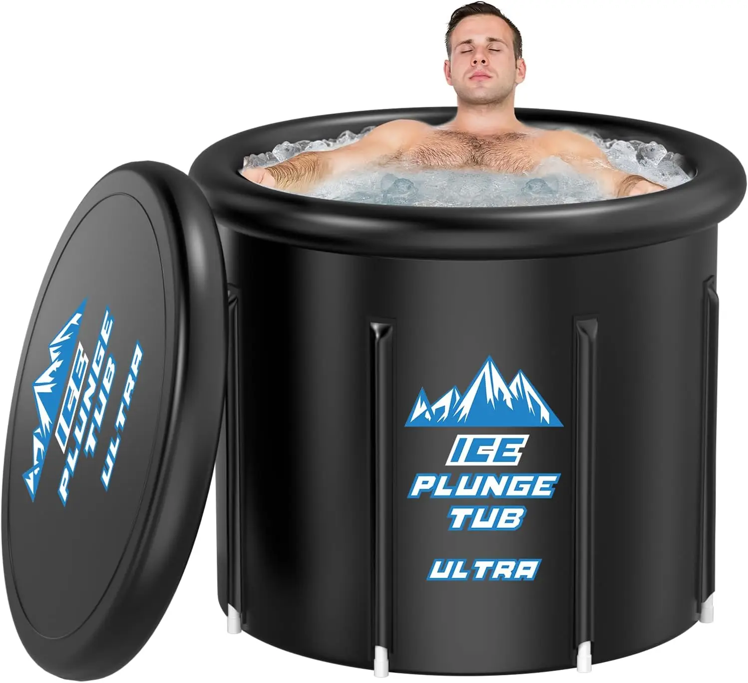 Cold Plunge Tub Size 126 Gallons Ice Bath Tub, Multiple Layered Portable Ice Bath, Cold Water Therapy Training Athletes Recovery