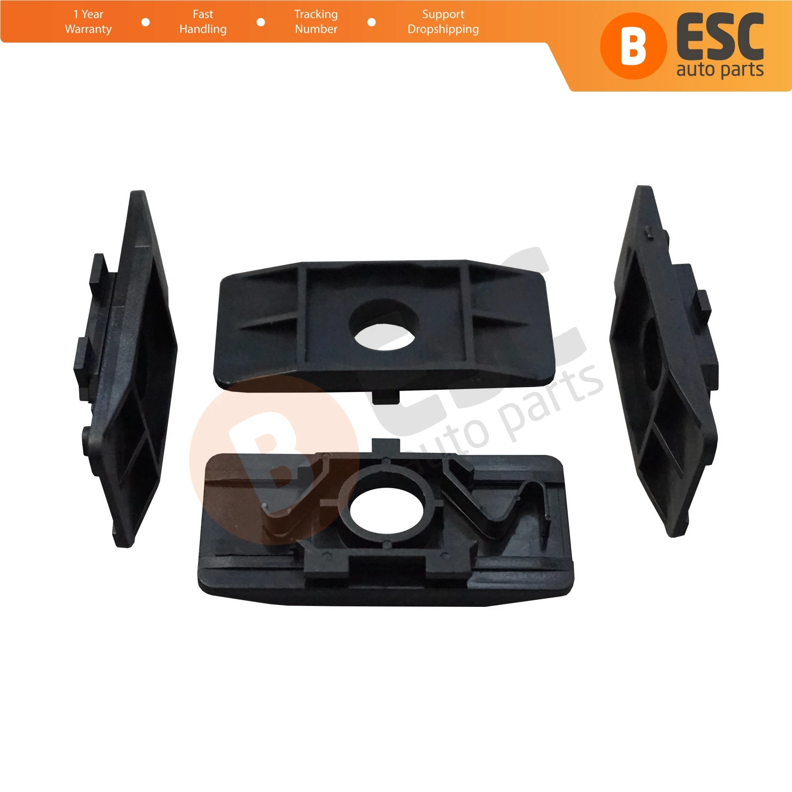 ESC Auto Parts ESP648 4 Pieces Lock Plate Wheel Arch Mudguard Fixing Clips 7700412158 for Renault Fast Shipment Ship From Turkey