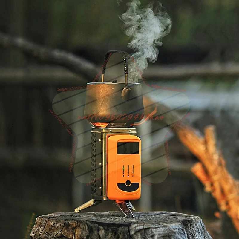 For Thermal Power Generation Firewood Stove Folding Rechargeable Outdoor Picnic Stove Stainless Steel Portable Camping Stove