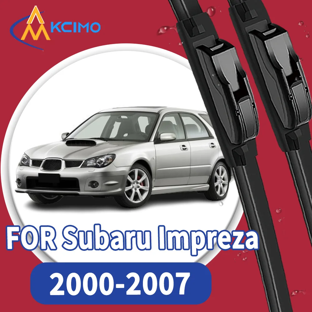 

High Quality 2pcs Windscreen Black Car Rain Brush Front Windshield Auto Wipers Perfect Fit for Subaru Impreza GD GG 2000-2007
