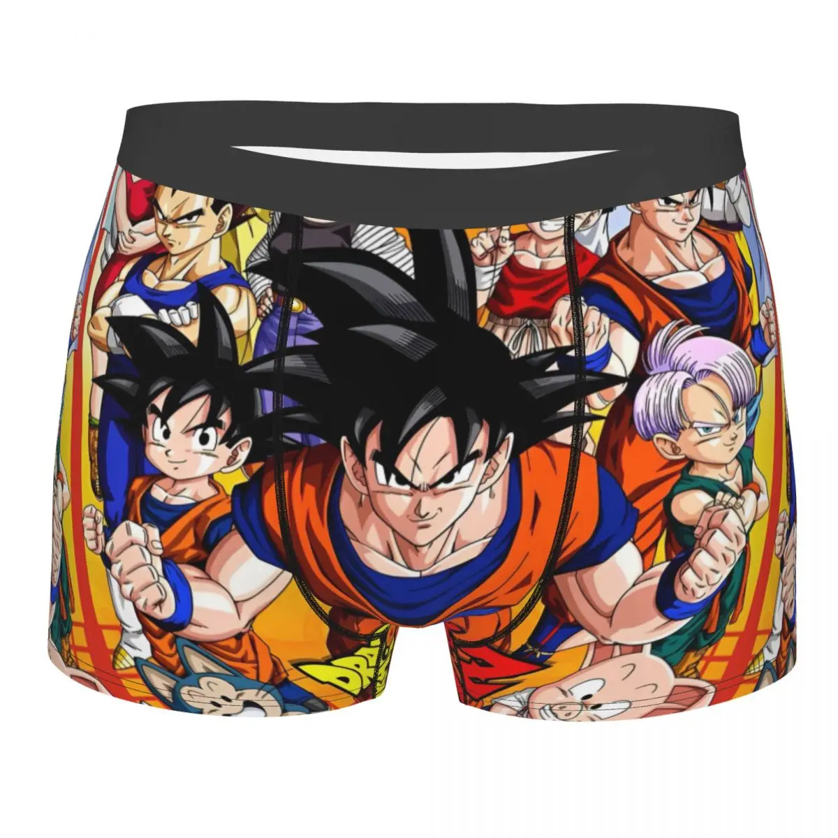 Dragon Ball Z Roupa Interior Masculina Anime Son Goku Boxer Shorts Calcinha Humor Cuecas Macias para Homme S-XXL