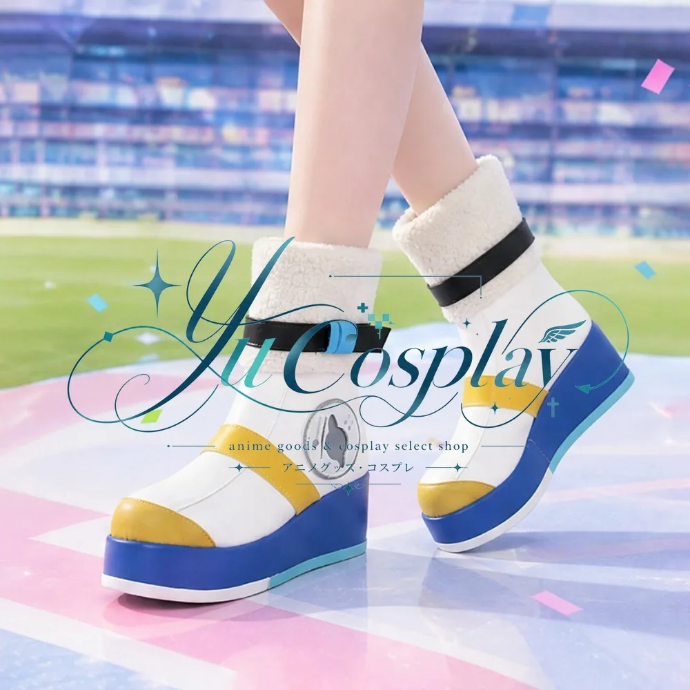 Uma Musume Neo Universe Cosplay Shoes Fur Collar Boots Fantasy Character Footwear Anime Convention Outfit Soft Lining Design