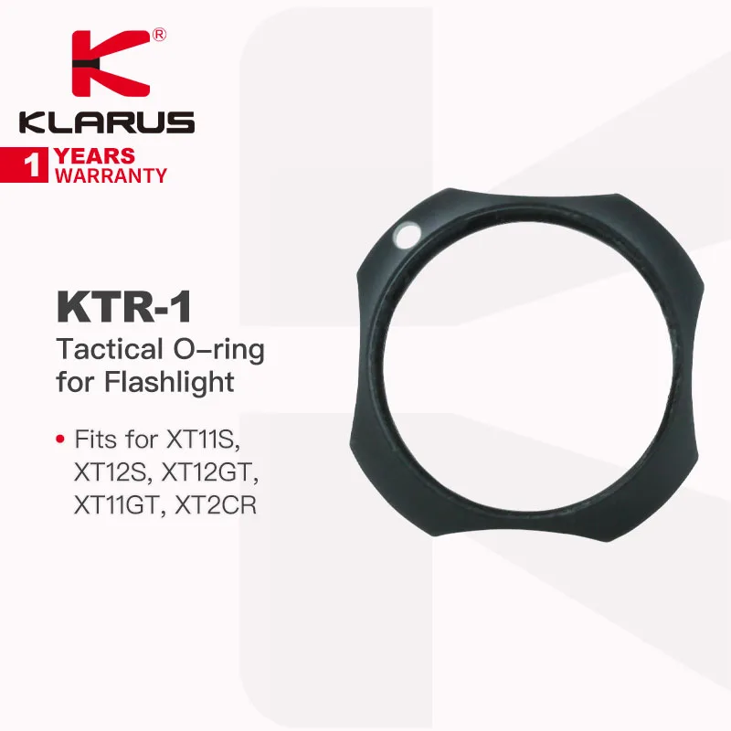 

Klarus KTR-1 Tactical O-ring for Flashlight, Fits for XT11S, XT12S, XT12GT, XT11GT, XT2CR