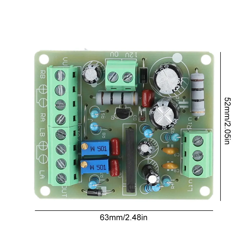 TA7318P miernik poziomu HiFi VU płyta sterownicza miernik 12V DC płytka drukowana moduł Stereo do miernika DB VU