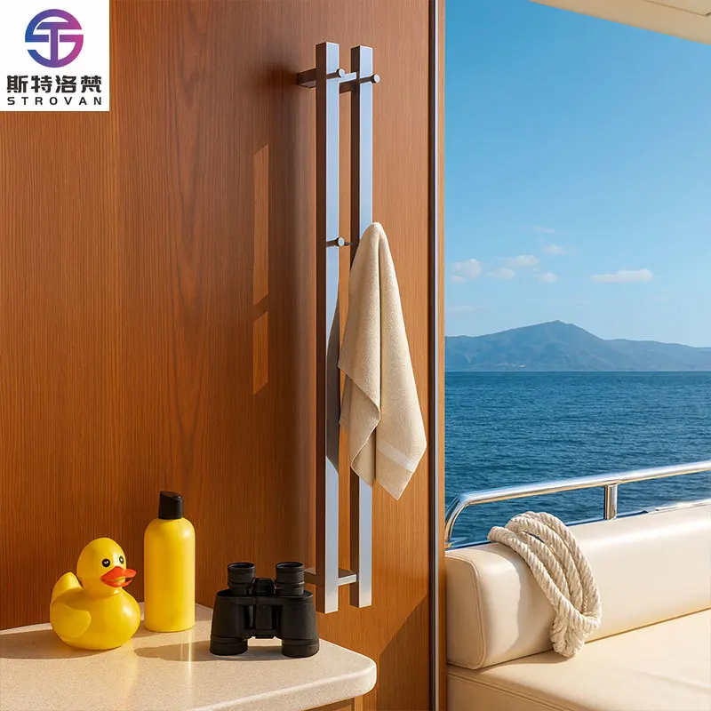 

Современный минималистичный вертикальный настенный электрический полотенцесушитель из нержавеющей стали, тонкий, с защитой от ржавчины, для быстрой сушки полотенец в ванной