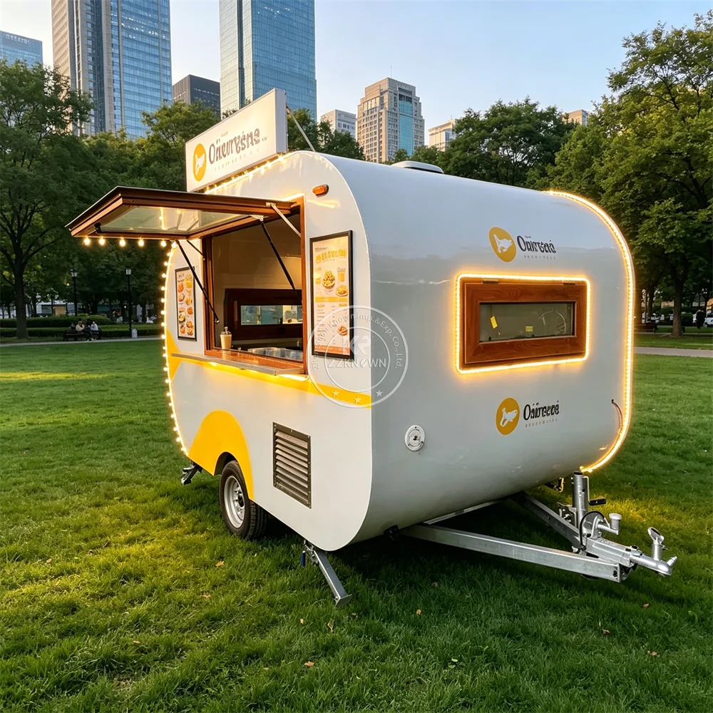 

Mobile Coffee Food Truck Custom Hot Dog Pizza Truck Concession Mobile Food Cart Trailer Fully Equipped