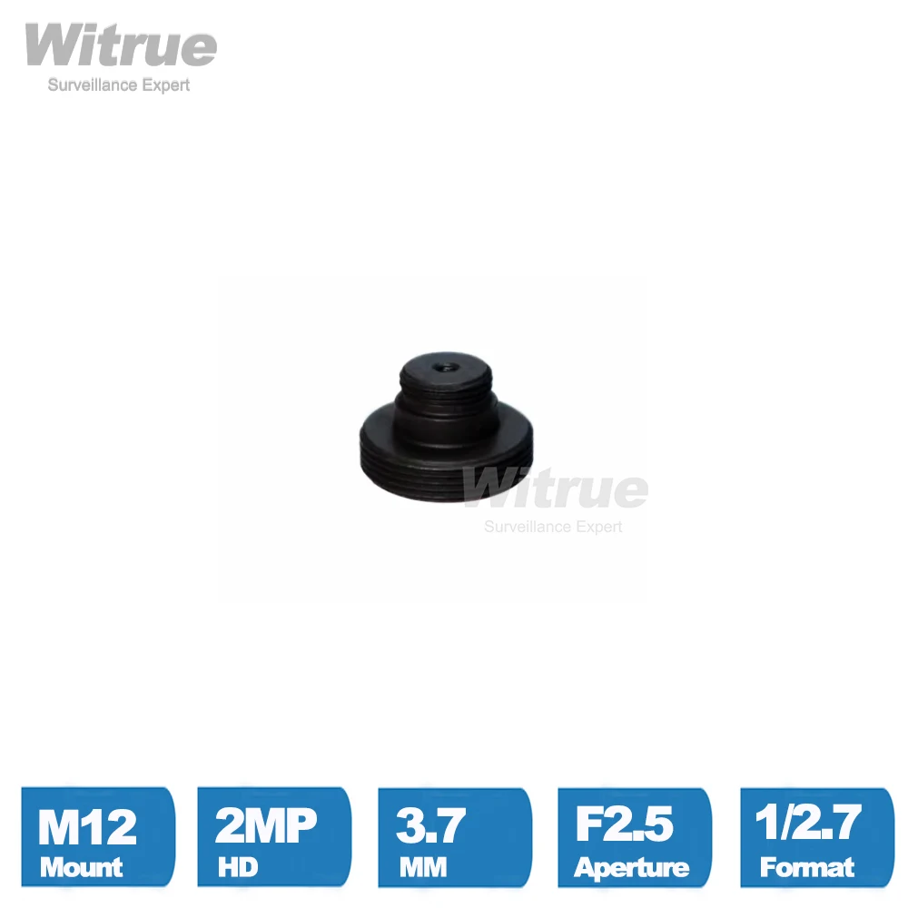 Witrue CCTV Lens M12 Pinhole 3.7MM HD 2MP 1080P 1/2.7