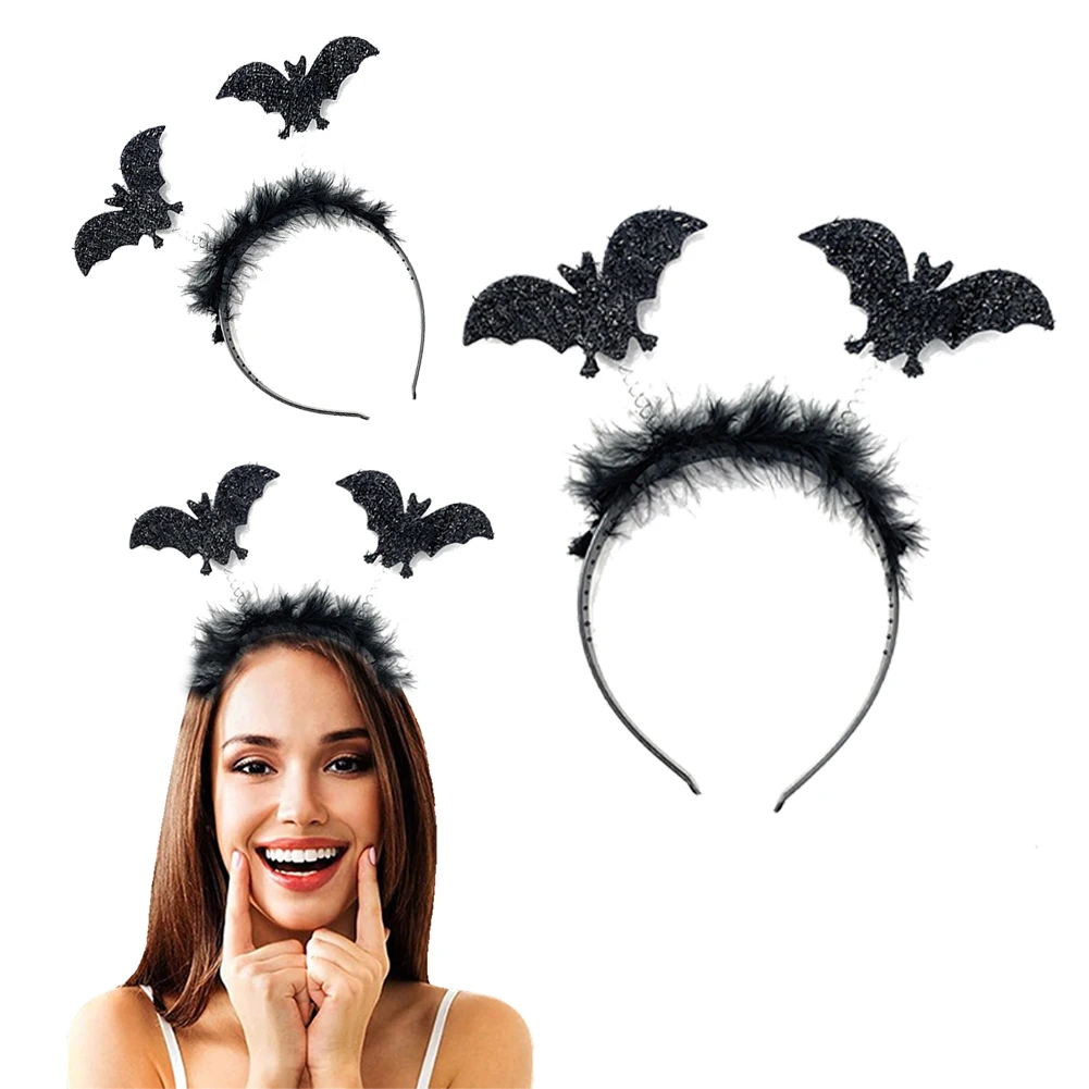 Halloween Girl Hair Bands Bat Skeleton Pumpkin Hairpin Ghost Witch Hat Hair Accessories Kid Headband Cosplay Decorations Props