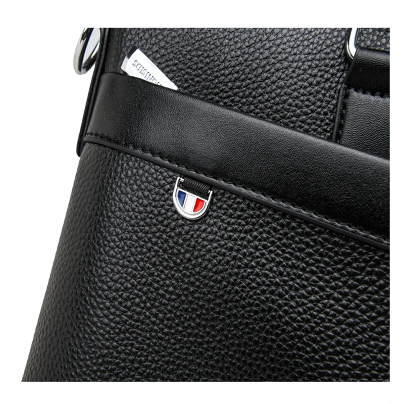 Aktentaschen aus echtem Leder für Herren, Rindsleder, Business 15,6 Laptoptasche, wasserdichte Umhängetasche, Bürohandtasche, Luxusmarkentasche