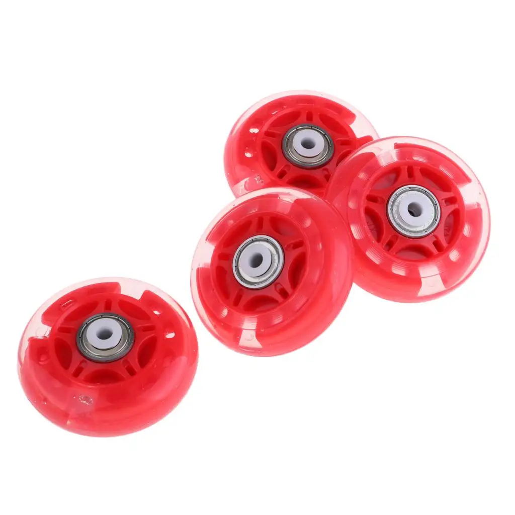 4Pcs Outdoor Roller Skate Inline Hockey Fitness Skate Wheels With Bearings