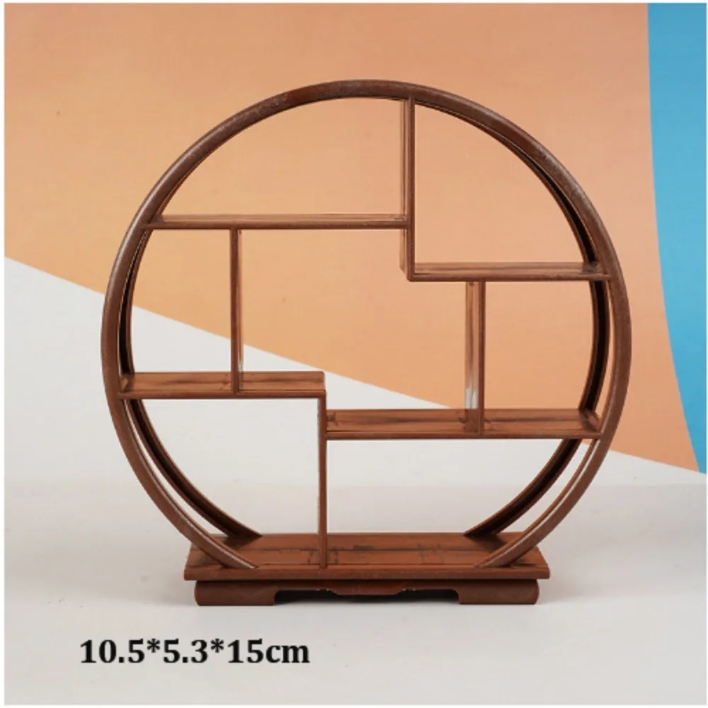 High Quality Mini Dollhouse Miniature Bogu DIY Multistyles Empty Shelf Stand Storage Rack
