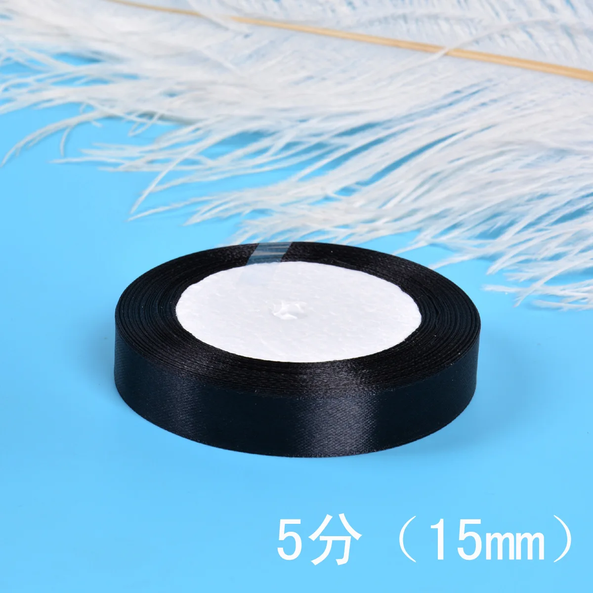 6-10-12-15-20-25-30-40-50-80 mm schwarze Satinbänder Weihnachten Hochzeit Geburtstag Party Geschenkverpackung Seidenbänder DIY Zubehör Schleife – Detail 9
