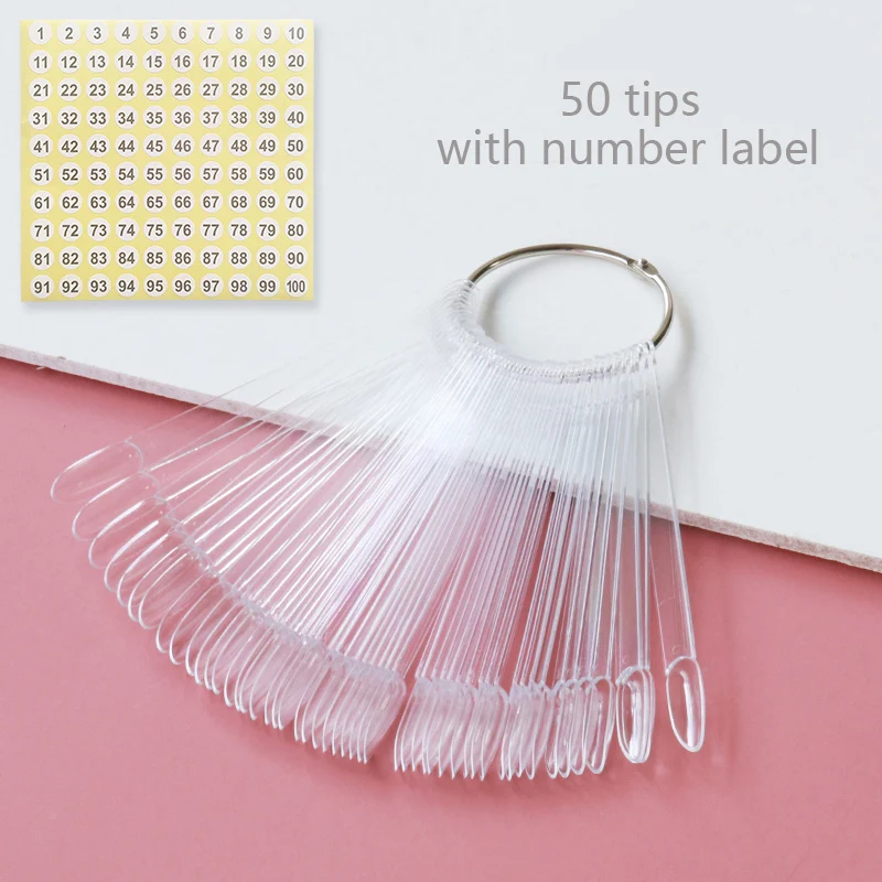 Nagel Display Sticks Nagel Swatch Valse Nagel Tips Nagelgel Polish Oefen Heldere Natuurlijke Kleuren Display Board voor Nail Art Tools