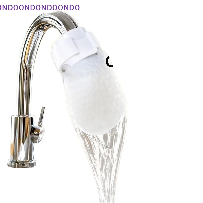 50Pcs Universal Faucet Filter Cotton Anti-splash Thickened Faucet Filter With 10 T-strap Tap Water Filter Bag For Kitchen Sink