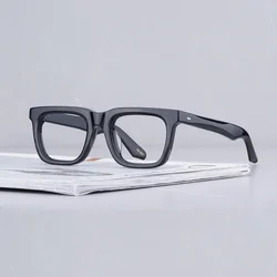 Lemtosh RIZIK 2025 Johnny Depp Eyeglasses Vintage Acetate Glasses High Quality Myopia Glasses Men Myopia Square Eye Glasses