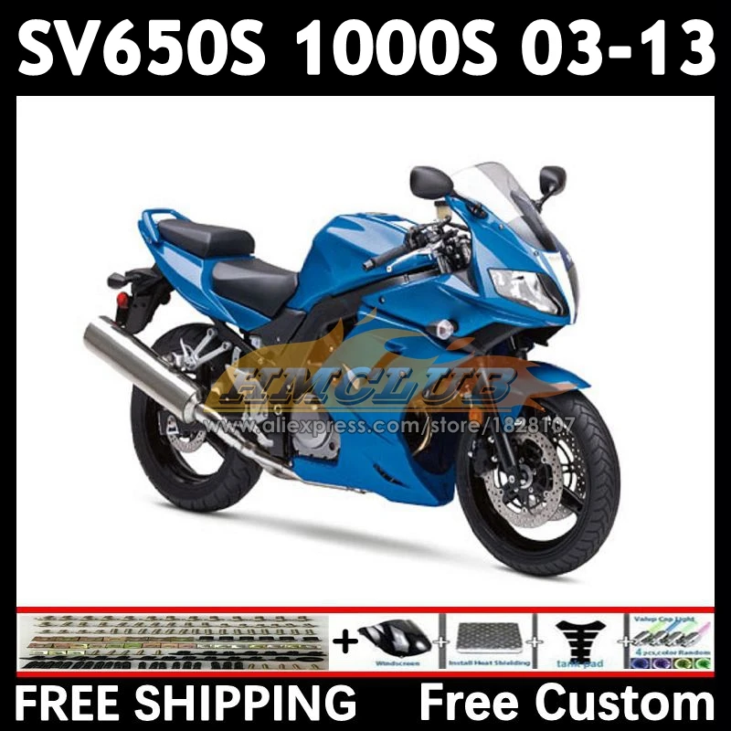 SV650S Kit For SUZUKI SV650 1000 2003 2004 2005 2006 2007 2008 21No.13 Metal Blue SV1000S SV 650S 1000S 09 10 11 12 13 Fairing