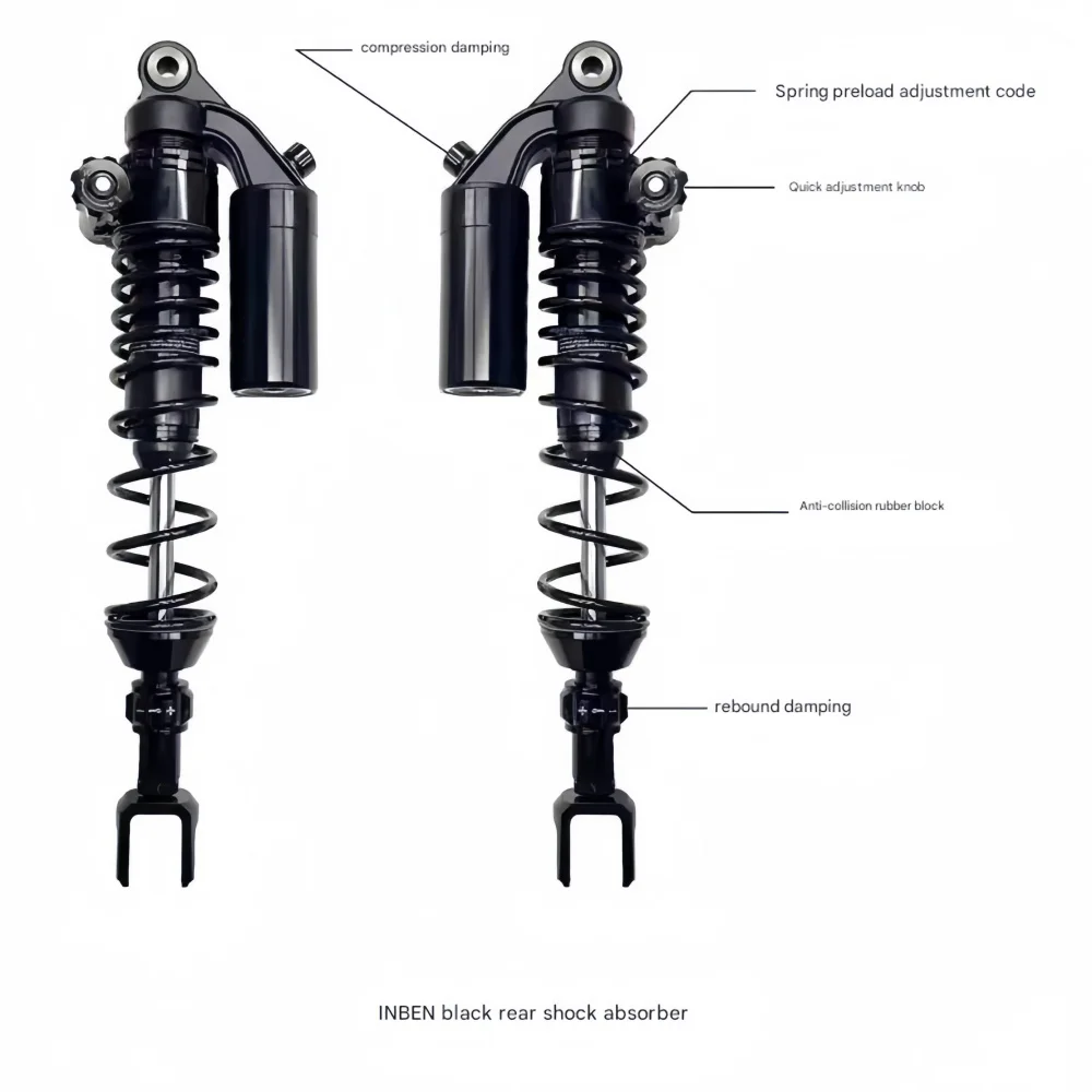 For Honda NSS Fosha 350 Lingyun front and rear shock absorbers VOPO shock absorber damping preload rebound soft and har