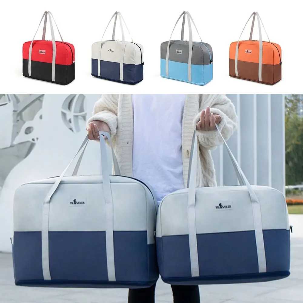 Multicolor Handheld Travel Bag Oxford Scalable Foldable Luggage Bag Postpartum Package House-moving Storage Bag