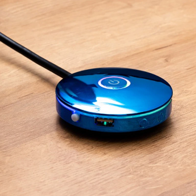 Computer Switch RGB Lighting Effect External Host Power Switch Button,Suitable For Internet Cafes,Homes,Offices