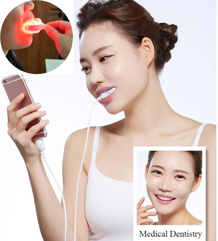 

Red Light Infrared Therapy Dental Ulcer Instrument Teeth Pain Relief Sore Canker Lip Portable Homeuse Oral Physiotherapy