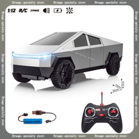 1:12 Tesla Rc Off-Road Wagon Remote Control Car Simulation Off-Road Pickup Truck Model Children'S Electric Toy Birthday Gift